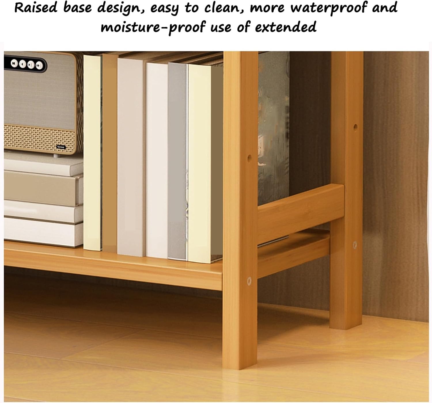 Wooden Desktop Shelf, Outdoor Desktop Planter Shelf Rack, Display Storage Unit, Country Style Shelf, Made of Solid Wood, Safe, Thick and Stable, 72.4 * 23.4 * 35cm (Three Layers)