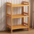 Wooden Desktop Shelf, Outdoor Desktop Planter Shelf Rack, Display Storage Unit, Country Style Shelf, Made of Solid Wood, Safe, Thick and Stable, 72.4 * 23.4 * 35cm (Three Layers)