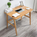 Nnewvante Writing Computer Desk 46" Bamboo Home Office Table with 2 Drawers, Modern Furniture Simple Study Makeup Workstation