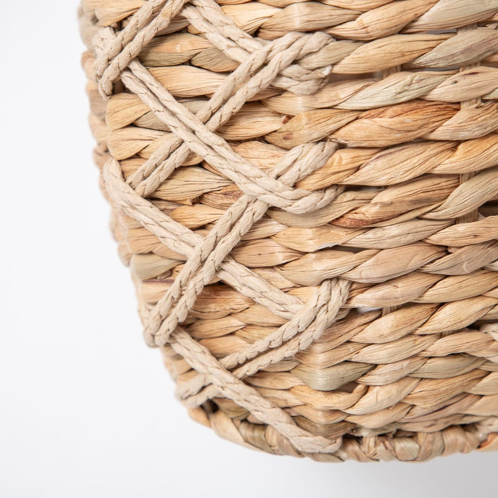Gourd Grass Woven Hanging Basket, Hand-Woven Storage, Front Door Flower Basket, Home Decor Storage for Home, Kitchen, Garden